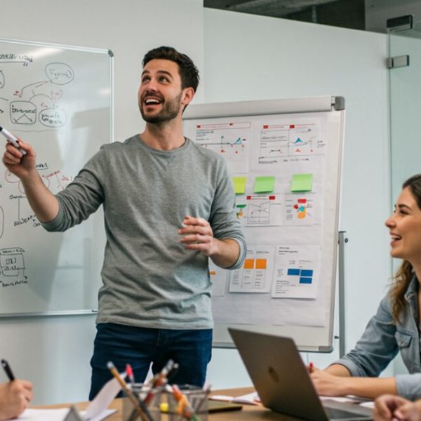 The visionary leader sees around corners.